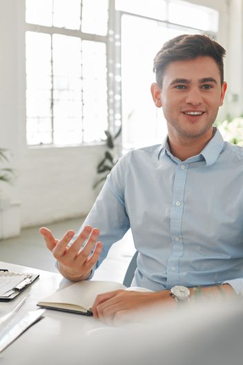 Happy businessman